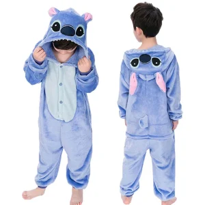 Pyjama polaire garcon combinaison Stitch