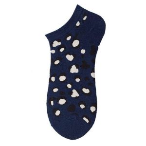 Socquette Fantaisie Bleu Marine