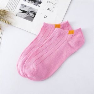 Lot socquette femme rose bonbon