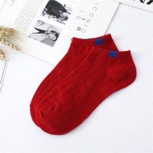 Lot socquette Femme rouge