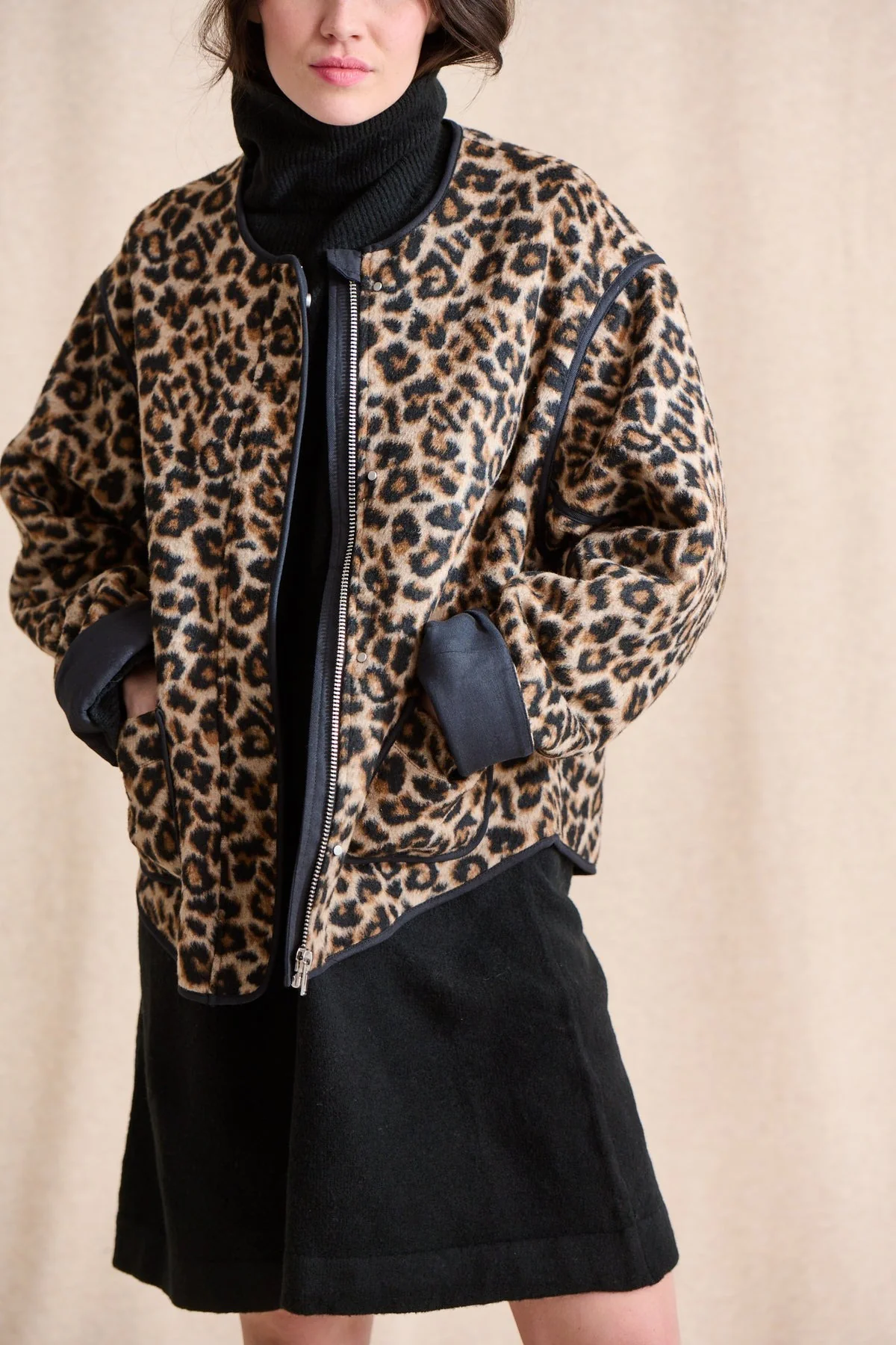 Veste gilian leopard