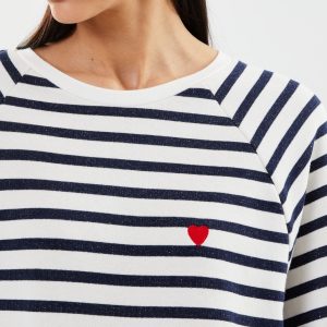 PCGRETA LS EMB UB SWEAT FC