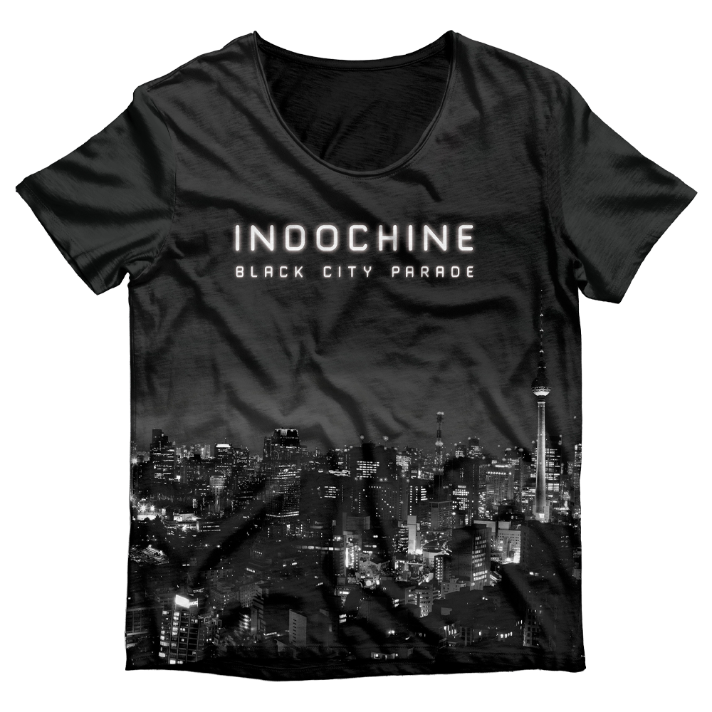 T-shirt Total Print ‘Black City Parade’