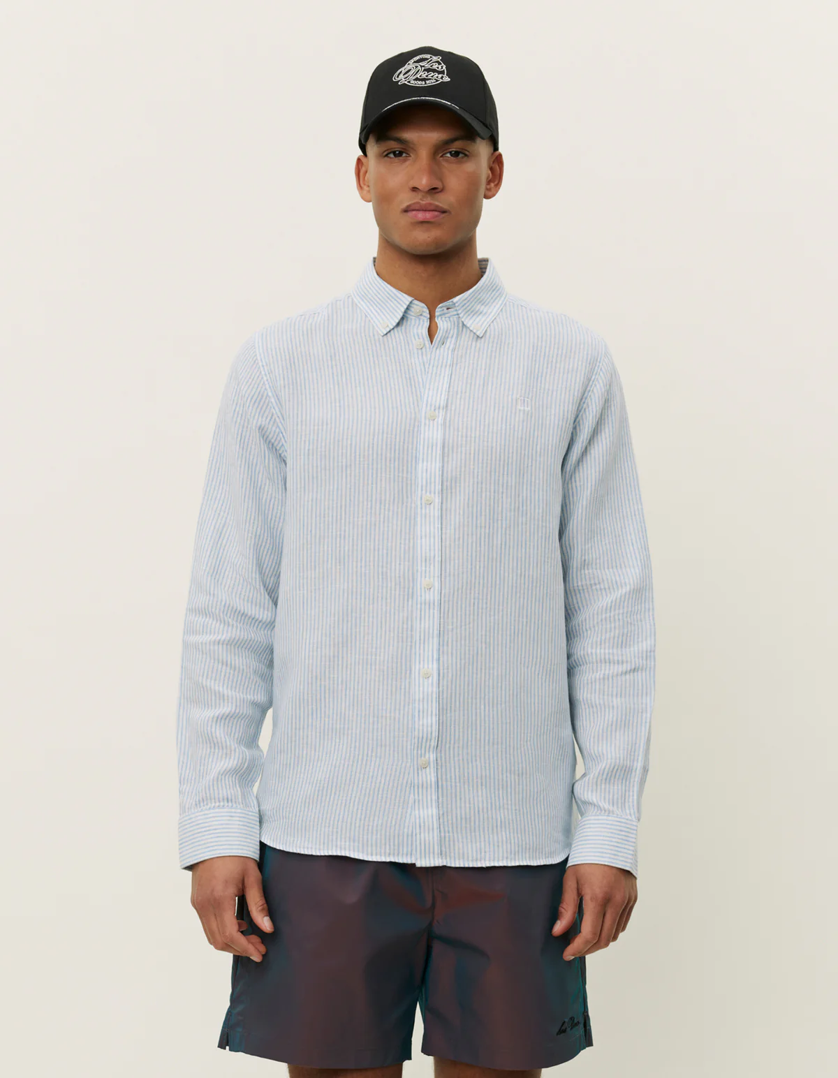 Konrad Stripe Linen Shirt