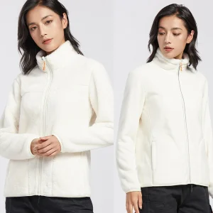 Veste polaire femme réversible d’hiver